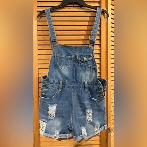 Kids Blue Denim Overalls - Classic Casual